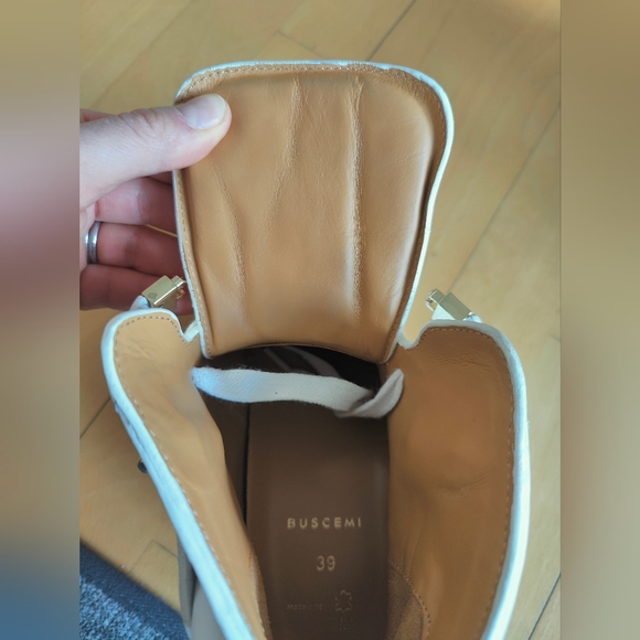 Buscemi wedge sneakers white leather eu 39/us 8.5 - Picture 4 of 12